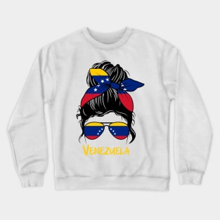 Venezolana Venezuelan Girl Venezuela Venezuelan Girlfriend Crewneck Sweatshirt